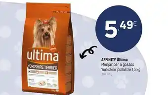 Coviran Affinity Ultima Menjar Per A Gossos Yorkshire Pollastre oferta