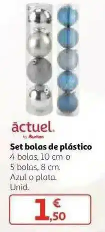 Alcampo Actuel Set Bolas De Plástico oferta