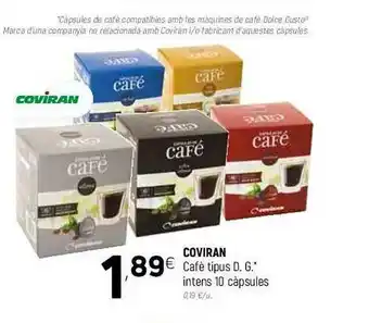 Coviran Coviran Cafè Tipus D.g. Intens 10 Càpsules oferta