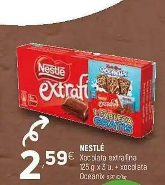 Coviran Nestlé Xocolata Extrafina + Xocolata Oceanix oferta