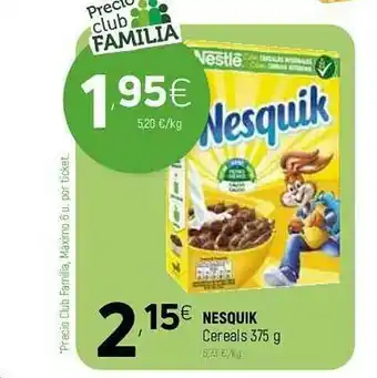 Coviran Nesquik Cereals oferta