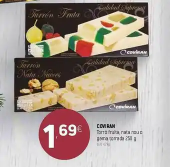 Coviran Coviran Torró Fruita Nata Nou O Gema Torrada oferta