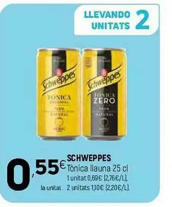 Coviran Schweppes Tònica Llauna oferta