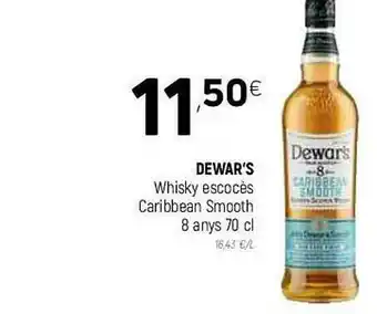 Coviran Dewar's Whisky Escocès Caribbean Smooth 8 Anys oferta