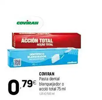Coviran Coviran Pasta Dental Blanquejador O Accio Total oferta