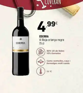 Coviran Ederra Vi Rioja Criança Negre oferta