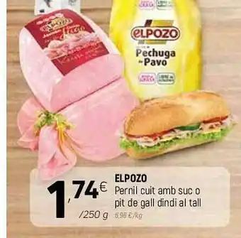 Coviran Elpozo Pernil Cuit Amb Suc O Pit De Gall Dindi Al Tall oferta