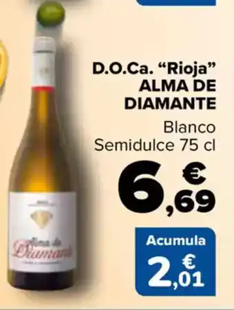 Carrefour ALMA DE DIAMANTE D.O.Ca. "Rioja❞ oferta