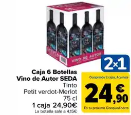 Carrefour SEDA Caja 6 Botellas Vino de Autor oferta