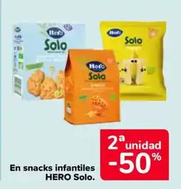 Carrefour HERO En snacks infantiles Solo oferta