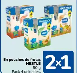 Carrefour NESTLÉ En pouches de frutas oferta