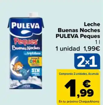 Carrefour PULEVA Leche Buenas Noches Peques oferta