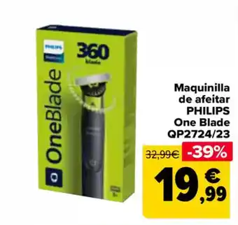 Carrefour PHILIPS Maquinilla de afeitar one blade qp2724/23 oferta