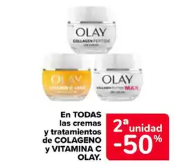 Carrefour OLAY En todas y tratamientos de colageno y vitamina c oferta