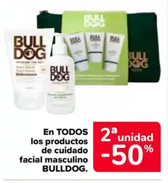 Carrefour BULLDOG En todos los productos de cuidado facial masculino oferta