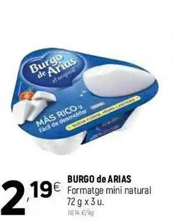 Coviran Burgo De Arias Formatge Mini Natural oferta