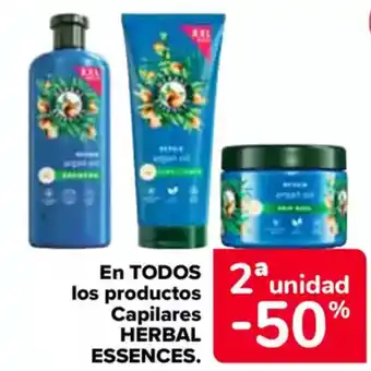 Carrefour HERBAL ESSENCES En todos los productos capilares oferta