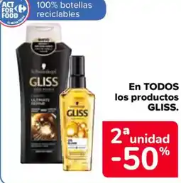 Carrefour GLISS En todos los productos oferta