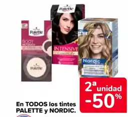 Carrefour PALETTE y NORDIC En todos los tintes oferta