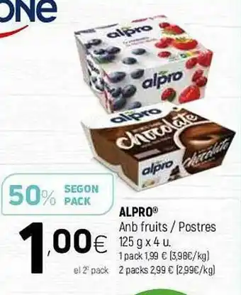 Coviran Alpro Anb Fruits Postres oferta