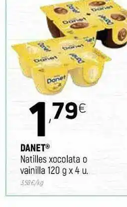 Coviran Danet Natilles Xocolata O Vainilla oferta