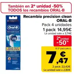 Carrefour ORAL-B Recambio precision clean oferta