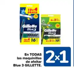 Carrefour GILLETTE En todas las maquinillas de afeitar Blue 3 oferta