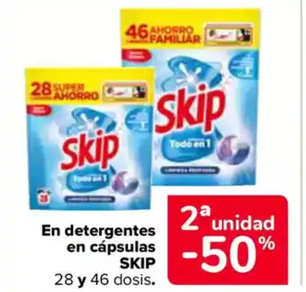 Carrefour SKIP En detergentes en cápsulas oferta