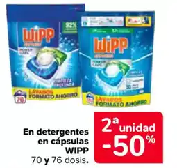 Carrefour WIPP En detergentes en cápsulas oferta