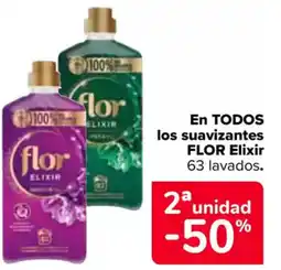 Carrefour FLOR En todos los suavizantes elixir oferta