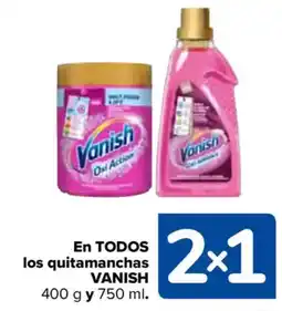 Carrefour VANISH En todos los quitamanchas oferta