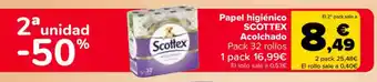 Carrefour SCOTTEX Papel higiénico Acolchado oferta