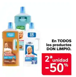 Carrefour DON LIMPIO En todos los productos oferta