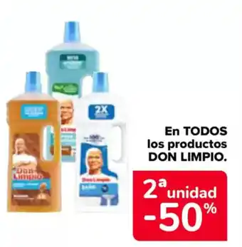 Carrefour DON LIMPIO En todos los productos oferta