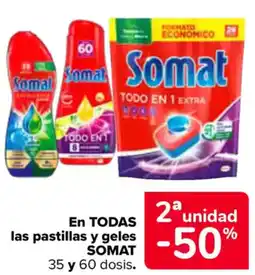 Carrefour SOMAT En todas las pastillas y geles oferta