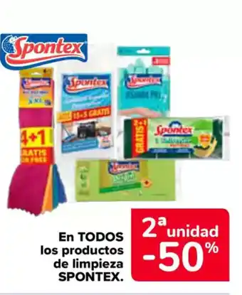 Carrefour SPONTEX En todos los productos de limpieza oferta