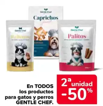 Carrefour GENTLE CHEF En todos los productos para gatos y perros oferta