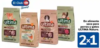 Carrefour ULTIMA En alimento seco para perros y gatos Nature. oferta