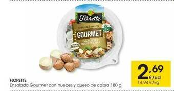 Eroski Florette Ensalada Gourmet Con Nueces Y Queso De Cabra oferta