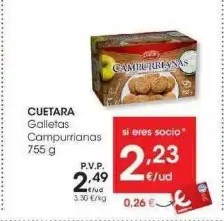 Eroski Cuetara Galletas Campurrianas oferta