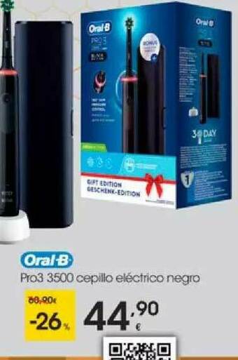 Eroski Oral-b Pro3 3500 Cepillo Eléctrico Negro oferta