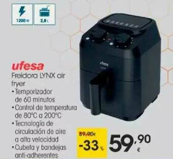 Eroski Ufesa Freidora Lynx Air Fryer oferta