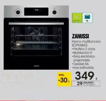 Eroski Zanussi Horno Multifuncion Zopkx6x2 oferta