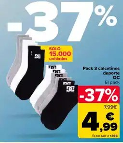 Carrefour DC Pack 3 calcetines deporte oferta