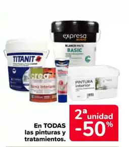 Carrefour En todas las pinturas y tratamientos. oferta