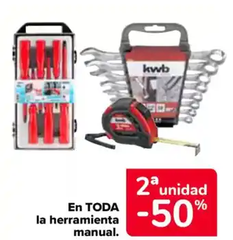 Carrefour En toda la herramienta manual. oferta