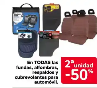 Carrefour En todas las fundas, alfombras, respaldos y cubrevolantes para automóvil. oferta