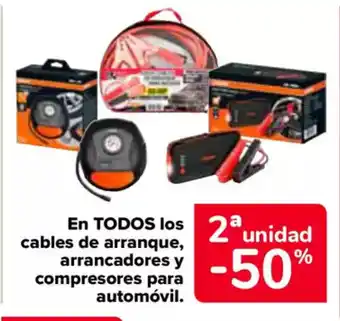 Carrefour En todos los cables de arranque, arrancadores y compresores para automóvil. oferta