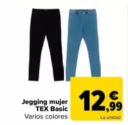 Carrefour TEX Jegging mujer Basic oferta