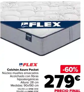 Carrefour FLEX Colchón Azure Pocket oferta